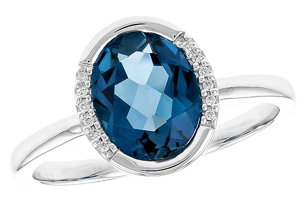 L274-13250: LDS RG 1.90 TW LONDON BLUE TOPAZ 1.93 TGW(9x7 LBT)