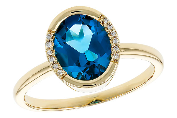 L274-13250: LDS RG 1.90 TW LONDON BLUE TOPAZ 1.93 TGW(9x7 LBT)