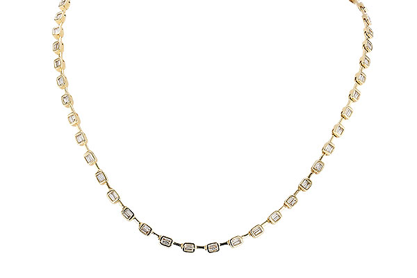 L274-14131: NECKLACE 2.05 TW BAGUETTES (17 INCHES)