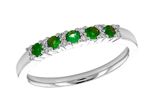 L274-16886: LDS WED RG .20 EMERALD .27 TGW