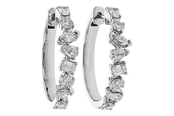 L274-17731: EARRINGS 1.15 TW FANCY CUT DIAS