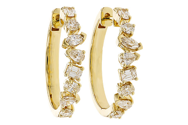 L274-17731: EARRINGS 1.15 TW FANCY CUT DIAS