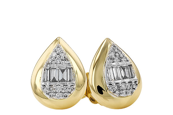 L274-17750: EARRINGS .09 BAG .18 TW