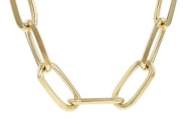 L275-00459: PAPERCLIP XL (7IN, 5.2MM, 14KT, LOBSTER CLASP)