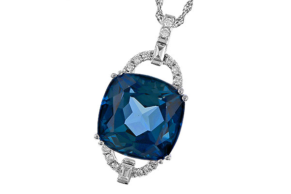 L275-01422: NECK 9.00 LONDON BLUE TOPAZ 9.20 TGW (12MM LBT)