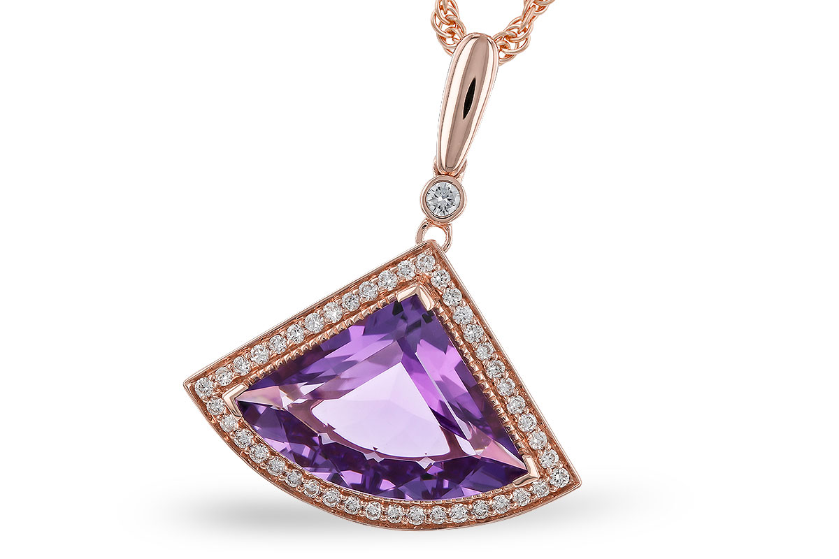 L275-02286: NECKLACE 2.80 AMETHYST 2.97 TGW
