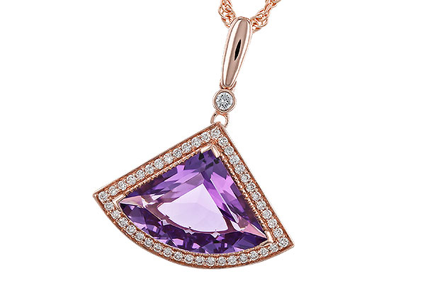 L275-02286: NECKLACE 2.80 AMETHYST 2.97 TGW