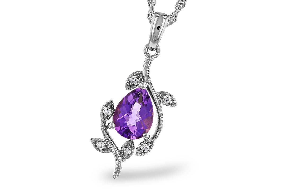 L275-03231: NECKLACE .88 AMETHYST .93 TGW (8x6MM AMY)