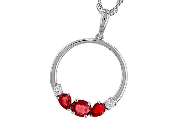 L275-04159: NECKLACE .79 RUBY .89 TGW