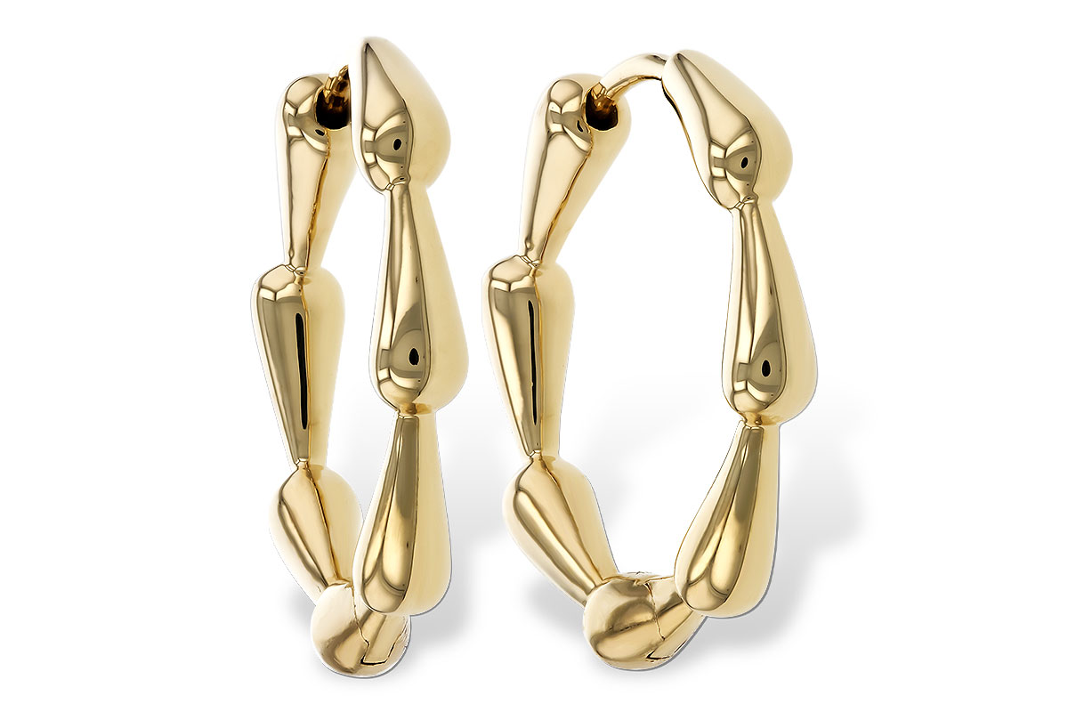 L275-05959: GOLD EARRINGS (21MM)