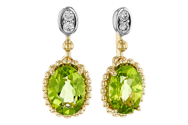 L275-07795: EARR 1.36 TW PERIDOT 1.42 TGW (7x5MM OV)