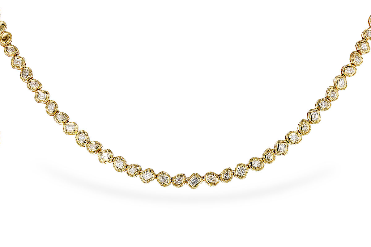 L275-07804: NECKLACE 2.25 TW FANCY CUT DIAS (17.25")
