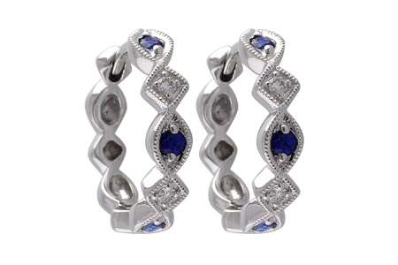M001-36822: EARRINGS .20 SAPP .25 TGW