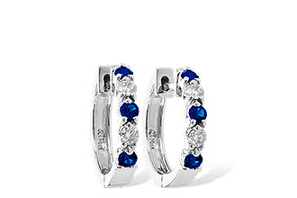 M001-39568: EARRINGS .33 SAPP .52 TGW