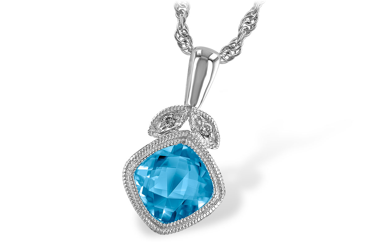 M186-88677: NECK 1.05 BLUE TOPAZ 1.06 TGW