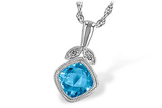 M186-88677: NECK 1.05 BLUE TOPAZ 1.06 TGW