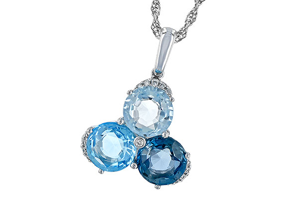 M189-55995: NECK 4.01 BLUE TOPAZ 4.06 TGW