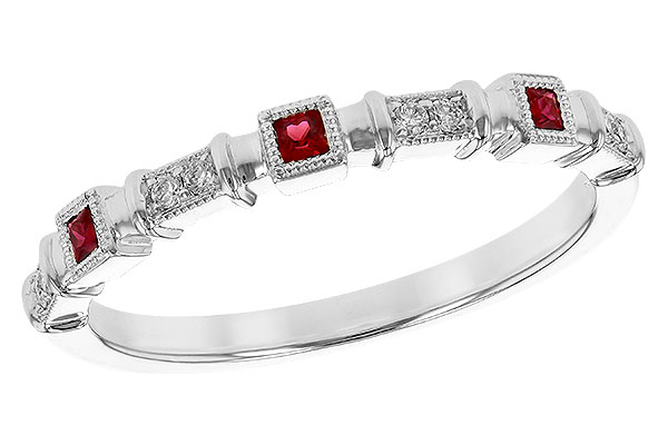 M190-53222: LDS WED RG .09 RUBY .14 TGW