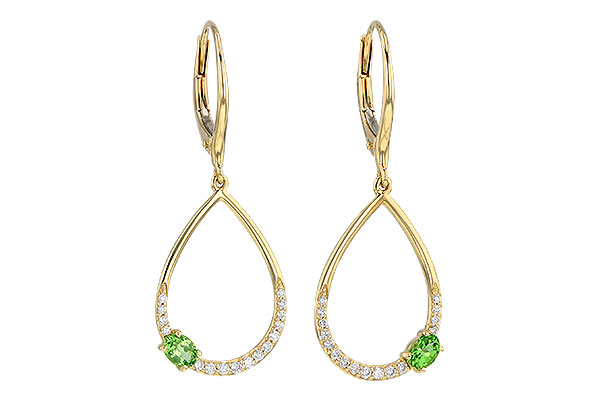 M190-53240: EARR .33 GREEN GARNET .49 TGW