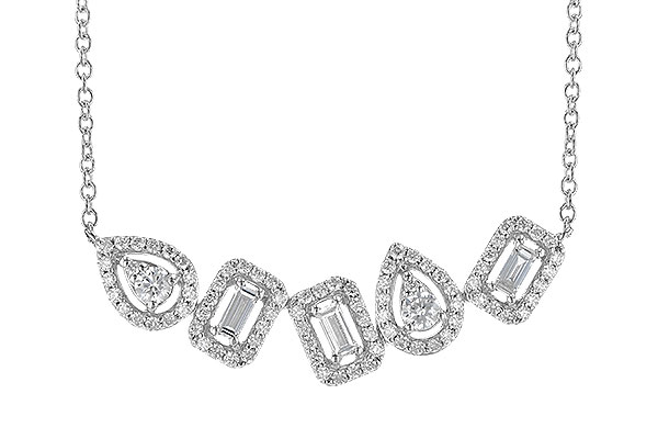 M273-22295: NECK .15 TW BAGUETTES .55 TW (18")