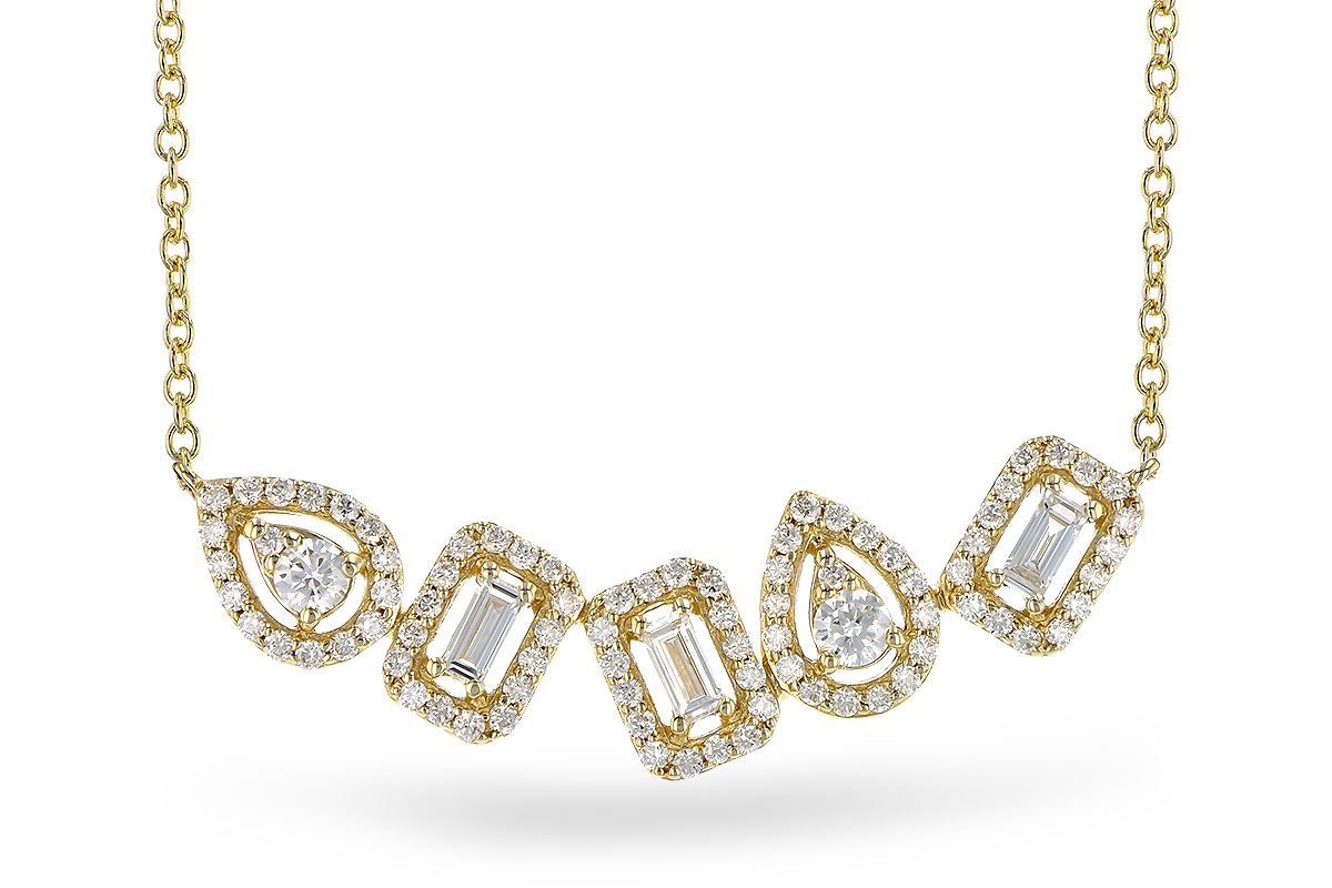 M273-22295: NECK .15 TW BAGUETTES .55 TW (18")