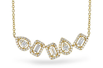 M273-22295: NECK .15 TW BAGUETTES .55 TW (18")