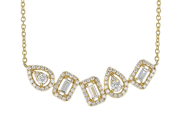 M273-22295: NECK .15 TW BAGUETTES .55 TW (18")