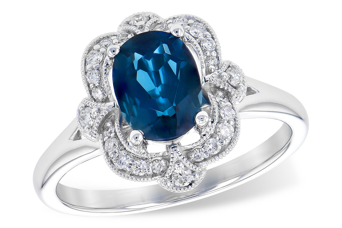 M273-25031: LDS RG 1.35 LONDON BLUE TOPAZ 1.50 TGW