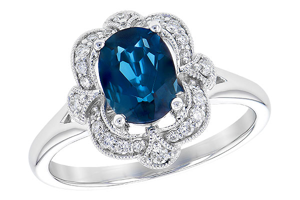 M273-25031: LDS RG 1.35 LONDON BLUE TOPAZ 1.50 TGW