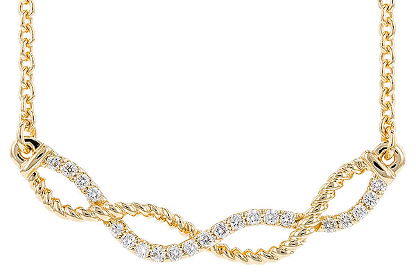 M274-10504: NECKLACE .12 TW (18")
