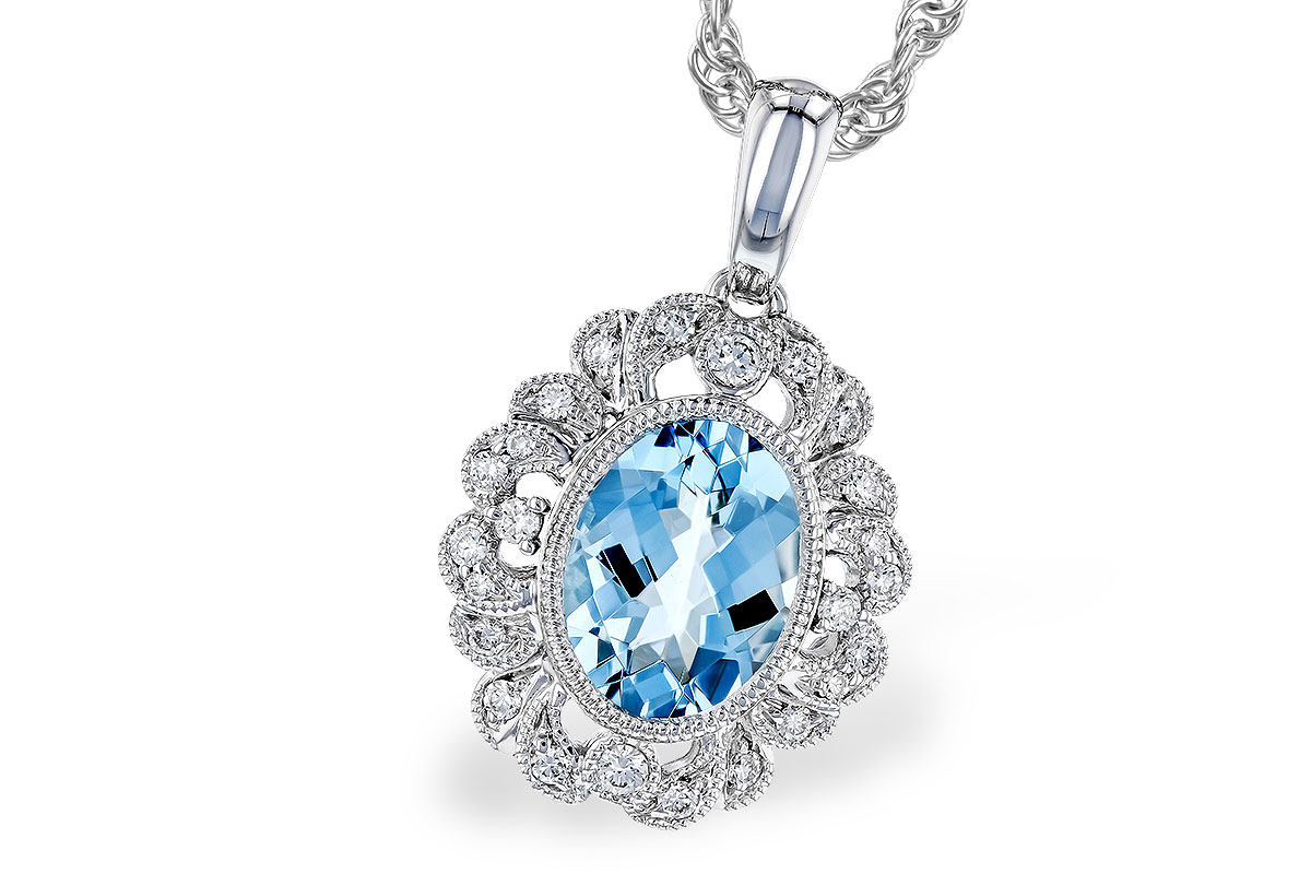 M274-11422: NECK .98 AQUA 1.12 TGW (8x6MM AQ)