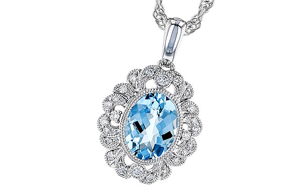 M274-11422: NECK .98 AQUA 1.12 TGW (8x6MM AQ)