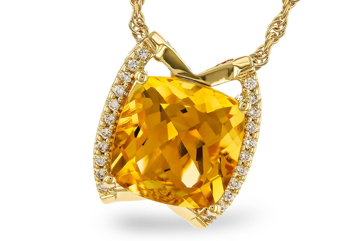 M274-14177: NECKLACE 3.74 CITRINE 3.85 TGW (10MM CIT)