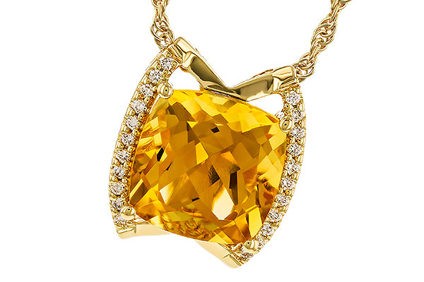 M274-14177: NECKLACE 3.74 CITRINE 3.85 TGW (10MM CIT)