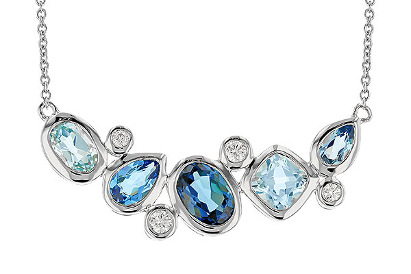 M274-15013: NECK 2.57 BLUE TOPAZ TW 2.72 TGW (18")