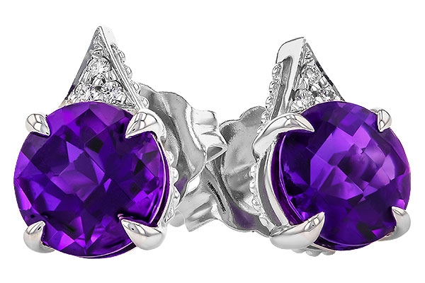 M274-17795: EARR 1.33 TW AMETHYST 1.35 TGW (6MM RD)