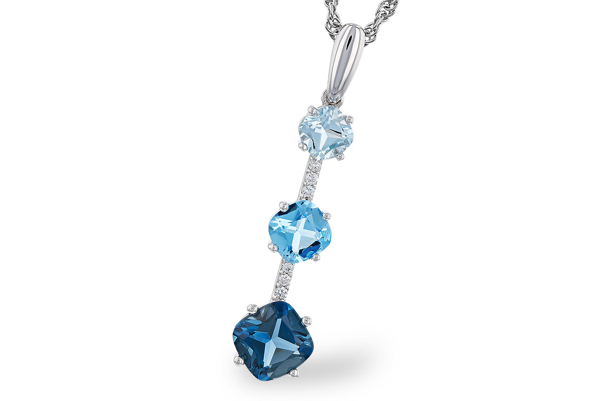M275-01431: NECK 1.87 TW BLUE TOPAZ 1.90 TGW