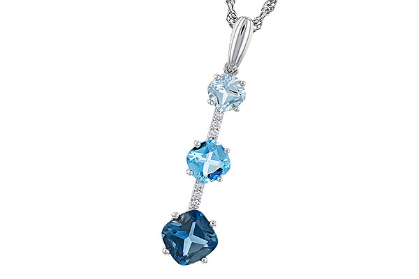 M275-01431: NECK 1.87 TW BLUE TOPAZ 1.90 TGW