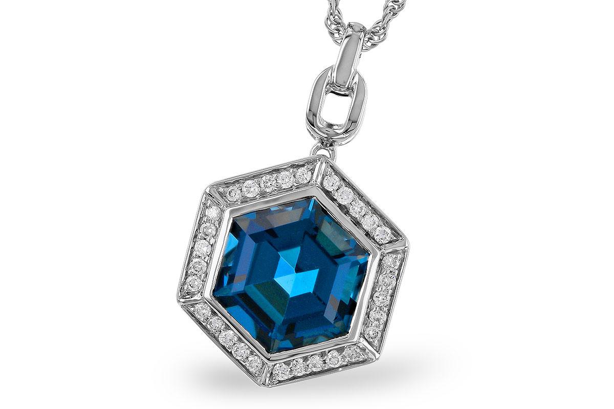 M275-02322: NECK 3.40 LONDON BLUE TOPAZ 3.55 TGW (9MM LBT)