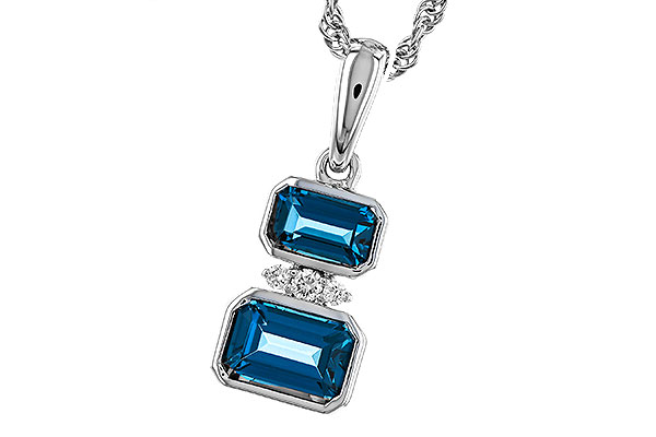 M275-02331: NECK .95 TW LONDON BLUE TOPAZ .98 TGW