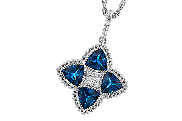 M275-05013: NECKLACE 2.79 LONDON BLUE TOPAZ 2.85 TGW