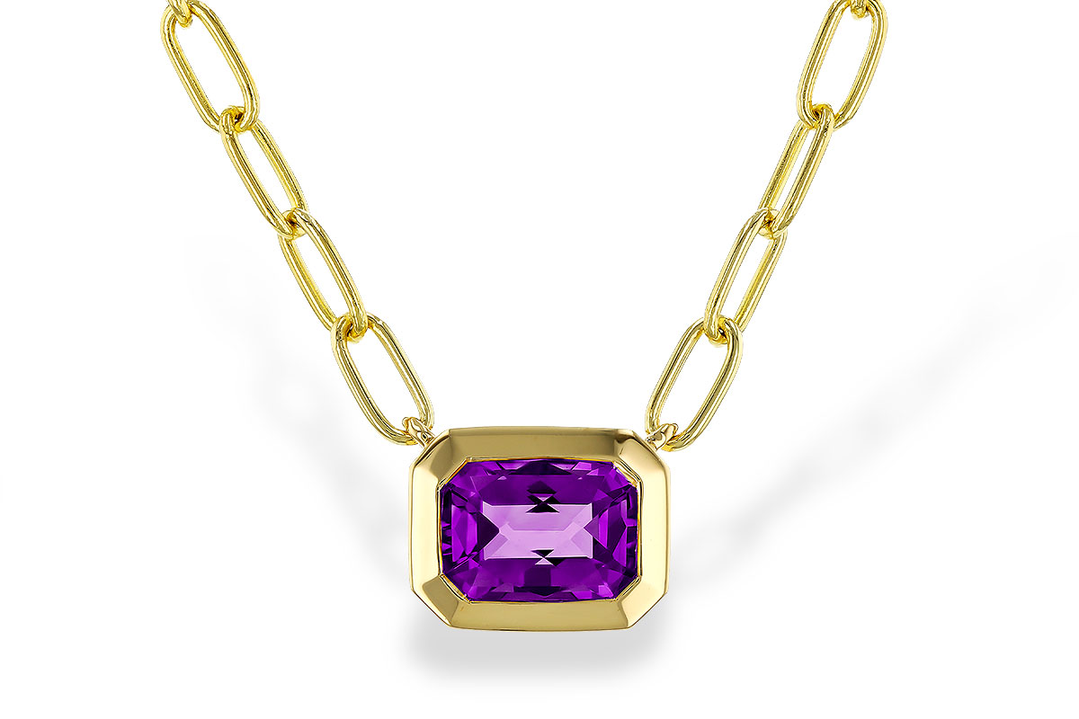 M275-05986: NECKLACE .82 AMETHYST (18")
