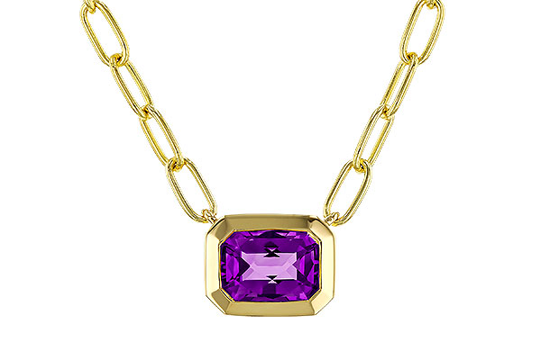 M275-05986: NECKLACE .82 AMETHYST (18")