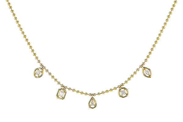 M275-07786: NECKLACE .50 TW FANCY CUT DIAS (18")
