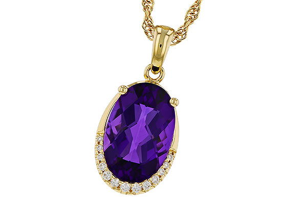 M275-08640: NECKLACE 2.70 AMETHYST 2.76 TGW (12x8MM OV)