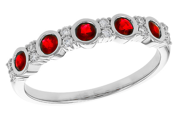 M275-08695: LDS WED RG .33 TW RUBY .45 TGW