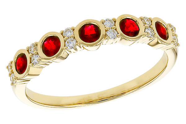 M275-08695: LDS WED RG .33 TW RUBY .45 TGW