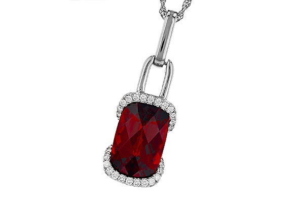 M275-91395: NECK 4.30 GARNET 4.45 TGW (12x8MM GAR)