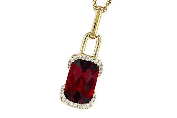 M275-91395: NECK 4.30 GARNET 4.45 TGW (12x8MM GAR)