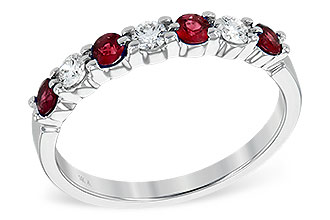 E185-98677: LDS WED RG .35 RUBY .55 TGW
